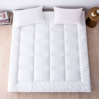 Surmatelas en mousse à mémoire de forme imperméable, écologique, matelassé toutes saisons, protège-matelas doux et lavable pour la maison et l'hôtellerie