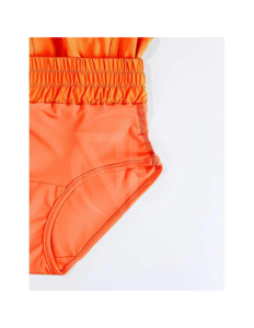 กางเกงขาสั้นผ้าโพลีเอสเตอร์ฝรั่งเศสสำหรับผู้ชายกางเกงขาสั้นผ้าโพลีเอสเตอร์แบบลำลองปิดเอวยางยืดสำหรับผู้หญิง - Product Image 2