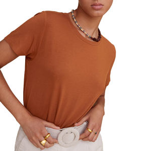 Camiseta Corta Personalizada con Costuras en Contraste, Camiseta con Logotipo Impreso Personalizado, Top Corto para Mujer, Camiseta para Bebé - Product Image 3