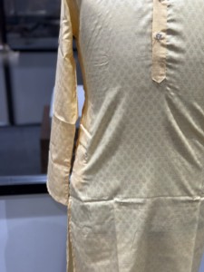 Luxury Self-Design Jacquard <b>Men</b>’s Sherwani <b>Kurta</b> – Premium Indian Pakistan Woven Ethnic Wear for Engagement & Eid Wholesale - Product Image 3
