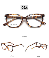 Montures Tendance pour Hommes, Lunettes Plates Adaptées à la Myopie, Monture de Lunettes en Métal Fashion, Carrées avec Lettre, Vente en Gros