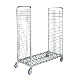 Chariot galvanisé KM300-M17 avec trois options de roues, conteneur fermé personnalisable pour usage industriel et commercial, support OEM - Product Image 1