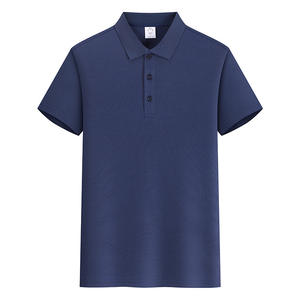 Camiseta de manga corta de color sólido 100% poliéster personalizada OEM con logotipo bordado, ropa de trabajo de color sólido, camisa polo - Product Image 5