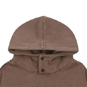 Haute qualité 100% coton hiver pull détresse broderie sweats à capuche sur taille sur mesure - Product Image 6