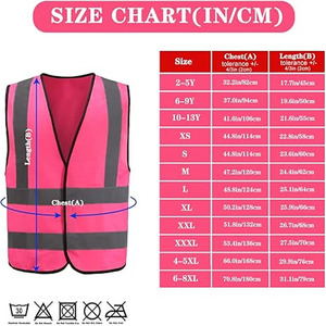 Chaqueta reflectante de seguridad de alta visibilidad Chaleco de seguridad de tela de poliéster 100% LOGO personalizado Naranja fluorescente - Product Image 5