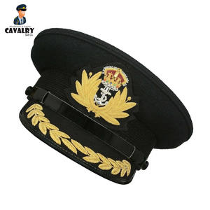 Color negro Mejor calidad Último nuevo estilo Producto personalizado Hombres Oficial Pico Gorras Por CAVALRY SKT COMPANY - Product Image 2