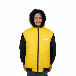 Vestes matelassées pour hommes de qualité supérieure, manches longues, pour l'hiver, vêtements décontractés pour garçons, respirantes, fermeture éclair intégrale, veste matelassée à col montant pour homme - Product Image 1
