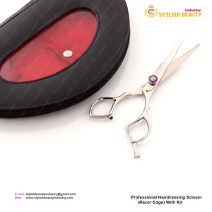 Kéo Cắt Tóc Chất Lượng Cao Cạnh Dao Cạo Kéo Cắt Tóc Bằng Thép Không Gỉ Kéo Cắt Tóc Nhãn Hiệu Riêng Logo Tùy Chỉnh - Product Image 6