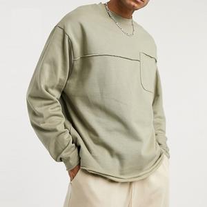 OEM Fabricación Liteweight Oversized Fleece Drop Shoulder Sudadera recortada en blanco para hombres y mujeres Sudadera 2024 - Product Image 6