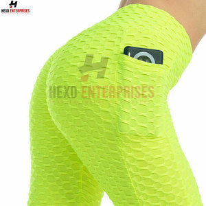 Nuevo diseño de mujer de cintura alta sin costuras Fitness Yoga Legging Scrunch Butt Lift transpirable Atlético entrenamiento desgaste estilo Casual - Product Image 3
