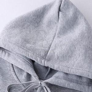 Pakistan Manufacture <b>Men</b> Hoodies Gray Solid Color <b>Men</b> Hoodies Simple Plain <b>Pullover</b> <b>Men</b> Hoodies - Product Image 2