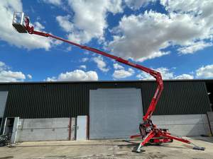 Elevador Portátil Telescópico de 10m, 12m-24m, 48.6m, Tipo Cherry Picker, con Motor Diésel/Gasolina/Eléctrico, Remolcable, Plataforma Elevadora Articulada - Product Image 3