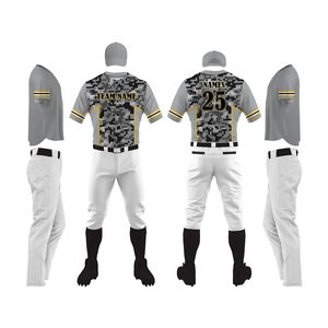 2025 Precio más vendido Ropa deportiva Nuevo diseño Material de poliéster de alta calidad Uniforme de béisbol para hombres Venta en línea - Product Image 1