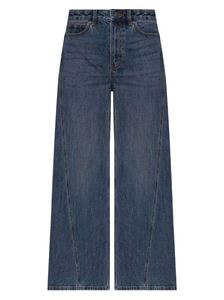 Wholesale Streetwear Custom Baggy <b>Jeans</b> High Quality <b>Dark</b> <b>Blue</b> Wide-leg Loose New Fashion Fit Denim Pants for <b>woman</b> Size - Product Image 2