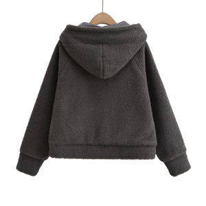 Sweat-shirt à capuche oversize confortable pour homme et femme, streetwear d'hiver, personnalisable, doublure en polaire numérique, ajustable - Product Image 5