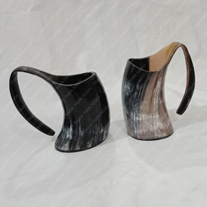 Jarra de cerveza de cuerno de búfalo grande disponible para suministro al por mayor a granel de una pieza - Product Image 6