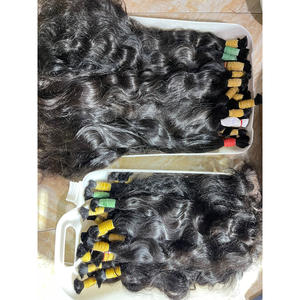 Extensiones de cabello de un solo donante natural virgen a granel, extensiones de cabello vietnamita con extremos gruesos, precio al por mayor - Product Image 1