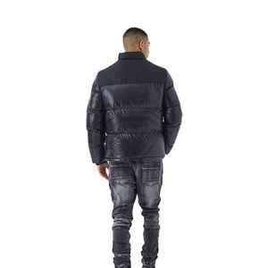 Vestes à bulles brillantes pour hommes Fabricant OEM Vestes matelassées brillantes personnalisées Mode Vêtements d'extérieur d'hiver Vente en gros Vestes légères - Product Image 3