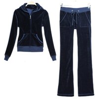 Survêtements de sport pour femmes, taille plus, hiver 2024, respirants, écologiques, séchage rapide, velours uni brodé, cordon de serrage, 2 pièces