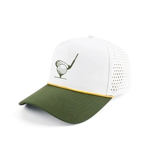 Fábrica de Ropa de Golf, Gorras de Golf de Dos Tonos con Cordón, Impresión Digital Personalizada con Logotipo, Gorras Deportivas Estructuradas de 5 Paneles, Injae Vina Golf Vietnam - Product Image 2