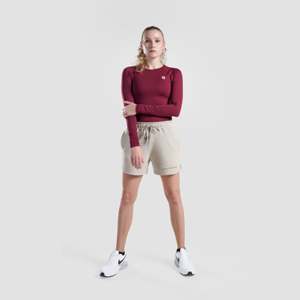 Shorts décontractés beiges Meld en tissu éponge respirant avec décoration de sequins, taille XS, logo personnalisable, design tendance - Product Image 4