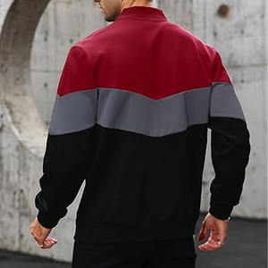 Fabricant OEM Veste universitaire de haute qualité Manches brodées personnalisées Veste universitaire de baseball personnalisée téléchargée par Dress Sports - Product Image 3