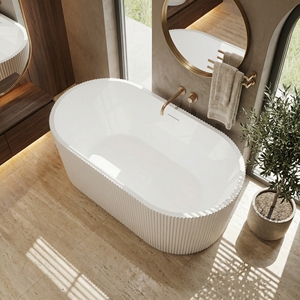 Baignoire autoportante rectangulaire Salvere FW-3307-59, moderne, installation facile, en acrylique, pour appartement - Product Image 5