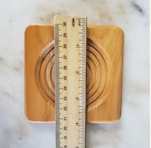 2025 High Grade Classic Design Eco-Friendly 5mm Thick Square Wooden Tea Coasters with Walnut Finish for Home Evening Tea - Product Image 4