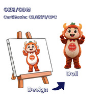 Fabricant de costumes de mascotte en peluche personnalisé Personnage complet du corps Costume en peluche Costume de mascotte pour événements Costume de mascotte personnalisé