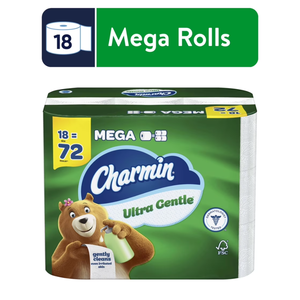 CharminUltra Gentle Toilet Paper, 18 Mega Rolls, 231 <b>Sheets</b> Per Roll - Product Image 3