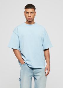 Venta al por mayor de impresión personalizada de peso pesado de hombro caído de peso pesado 100% de algodón orgánico de gran tamaño camiseta de los hombres - Product Image 2