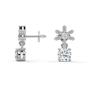ต่างหูเพชรเลี้ยงในห้องปฏิบัติการ ของขวัญวันครบรอบสำหรับเธอ - Product Image 6