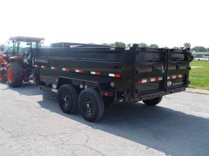 New2026 High Standard US Dump <b>Trailer</b> 16K 7 X 16 GN 3 Stage Telescoping 200kg Payload 48 Side Heavy Duty Farm Gearbox Motor - Product Image 5