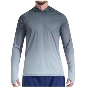 2025 moda hombres UPF 50 + secado rápido verano pesca rendimiento camisas de manga larga humedad ropa de pesca personalizada impresa - Product Image 4