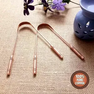 High Quality Copper <b>Tongue</b> Scraper Oral Care <b>Tongue</b> <b>Cleaner</b> for Unisex Available at Affordable Price From India - Product Image 3