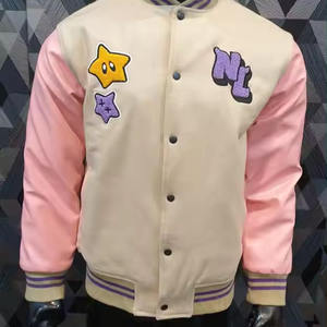 Chaqueta universitaria estilo streetwear, cálida para invierno, premium, unisex, tipo bomber, ODM, logotipo bordado personalizado, venta al por mayor, diseño moderno y pesado - Product Image 3