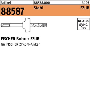 <b>Drill</b> <b>Bit</b> for Masonry & Concrete FISCHER R 88587 FZUB 10x40mm Steel 1 Piece - Product Image 1