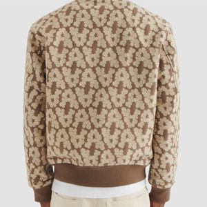 Customizable Men's Wool Bomber Jacket High-Quality and Fashionable Outerwear Perfect for Casual Wear and Bulk Orders - Product Image 6