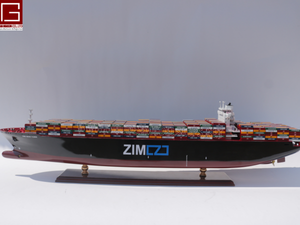 Gia Nhien Fabricant Approuvé Conception Personnalisée quantité minimale de commande Basse Navires Commerciaux Zim New York MODÈLE DE BATEAU EN BOIS _ ARTISANAT EN BOIS - Product Image 3
