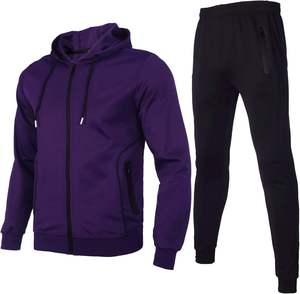 Trajes de chándal personalizables de alta calidad GAF para hombre, cierre de cremallera, opciones de talla grande, última moda deportiva, gimnasio de invierno, precio bajo a granel - Product Image 2