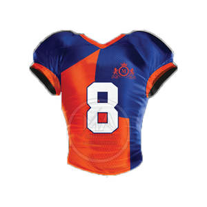 Uniforme de football américain à manches courtes grande taille respirant de bonne qualité, marque privée - Product Image 4