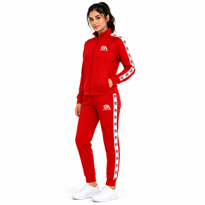 Ensemble de survêtement personnalisé pour hommes et femmes, en polaire unie à capuche, deux pièces, polyester/coton, veste zippée intégrale et pantalon, vêtements de sport, athlétique, gym - Product Image 1