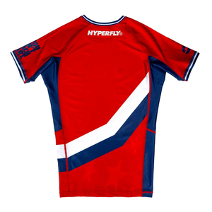 Camiseta Deportiva de Compresión para Hombre, Cuello Redondo, Transpirable, Elástica, con Estampado por Sublimación, Protección Solar UPF50, Ecológica, de Secado Rápido, en Oferta - Product Image 2