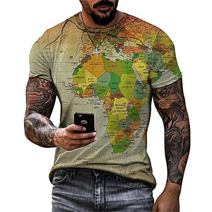 T-shirt pour homme de haute qualité, à séchage rapide, anti-plis, col montant, confortable, respirant, personnalisable par sublimation, en vente - Product Image 6