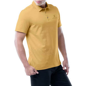 T-shirt polo de haute qualité grande taille pour hommes Conception personnalisée T-shirt polo respirant de couleur unie pour hommes Chemise décontractée coupe ajustée - Product Image 4