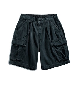 QUICKSHOW Short en jean de style High Street pour hommes Pantalon à boutons écologique pour garçons Short en jean à livraison rapide - Product Image 1
