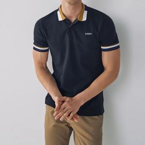 Camiseta Polo de hombre de alta calidad de estilo Popular de algodón 100% con logotipo Ajuste Regular Ropa de verano cómoda y transpirable - Product Image 5