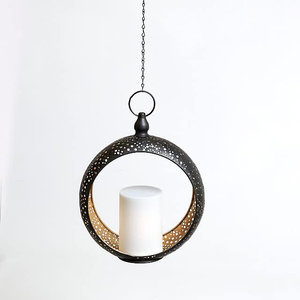 High Quality <b>Black</b> Hanging Metal Candle <b>Lantern</b> for Home Wedding Outdoor Christmas Decorations-Available in Wholesale Price - Product Image 6