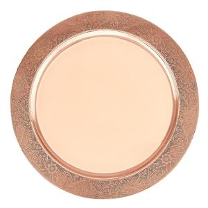 Assiette de présentation en cuivre, fil de fer artisanal, design dentelle, moderne, personnalisable, durable, pour fêtes, mariages, événements, maison, restaurant, hôtel - Product Image 4