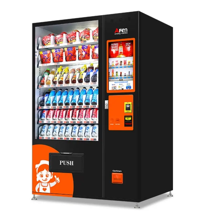 Sud Africa prodotto moneta acquisto caramelle a buon mercato snack card automatico cibo all'aperto distributore automatico per la vendita